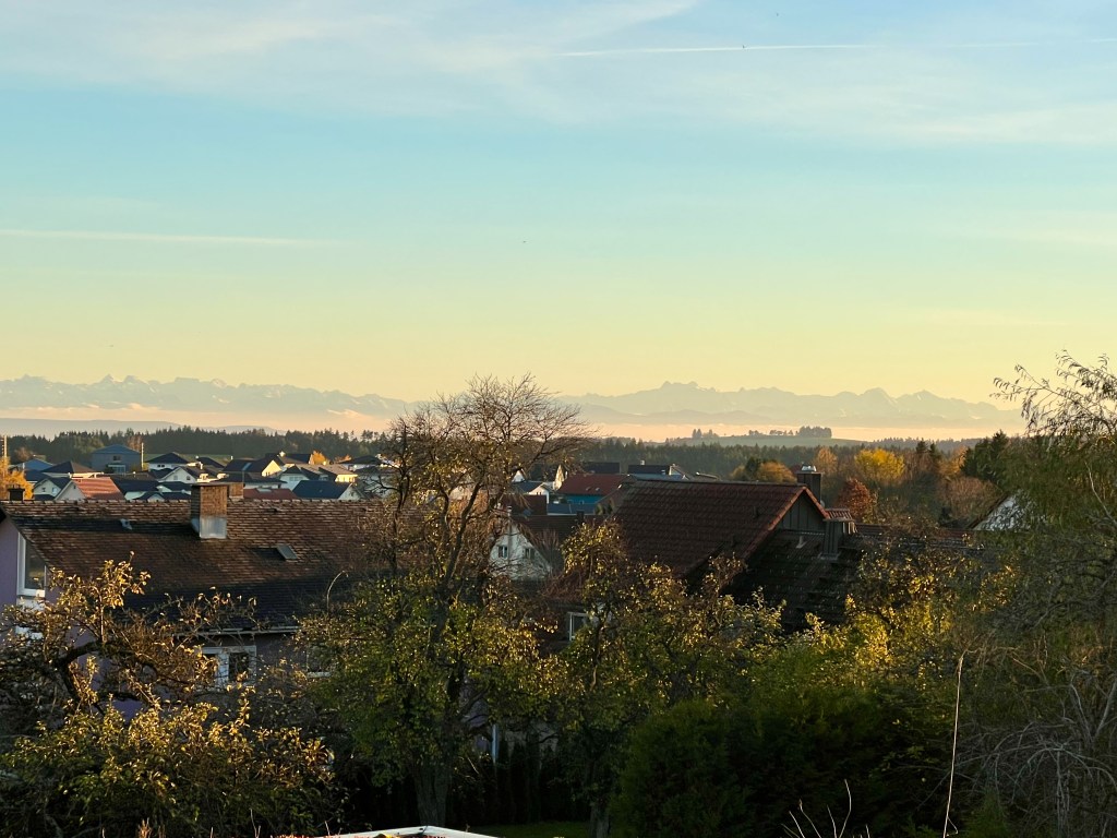 Bonndorf, view of the Swiss Alps